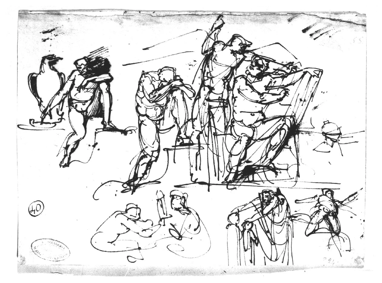 Studi per diversi soggetti - Brera, Milano